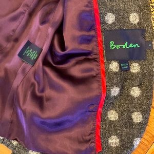 Boden Wool Polka Dot Blazer WE198 3 Button UK8 US4